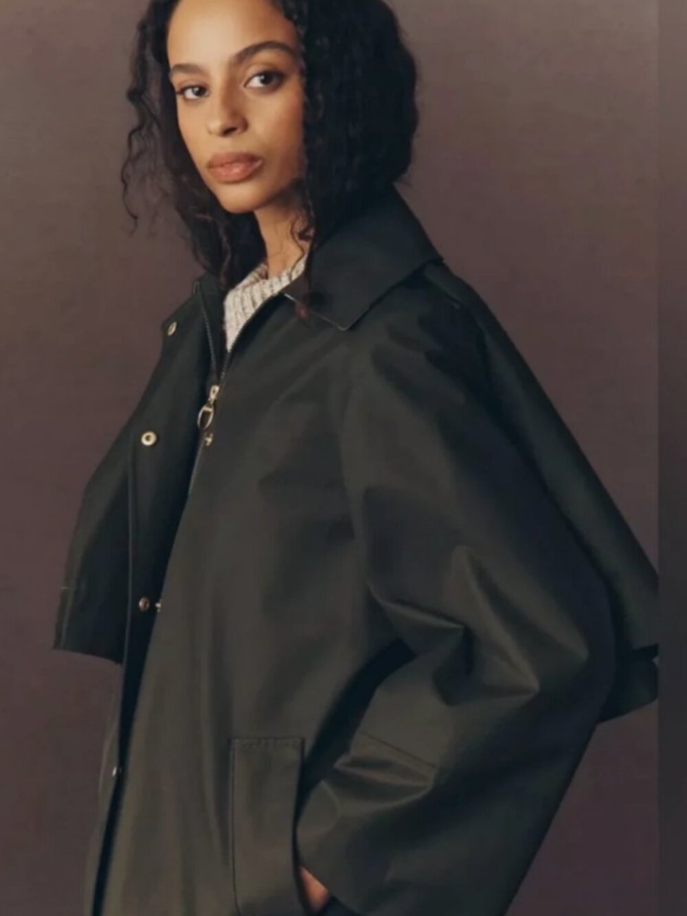 Barbour FIA CAPED (Removable )TWILL Water Resistant Jacket MSRP$420 British Chic - Picture 11 of 16